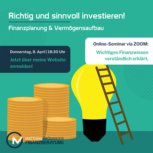Online-Seminar: richtig investieren