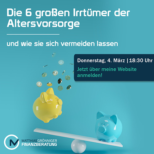 Online-Seminar private Altersvorsorge – Matthias Grönniger